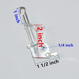 1pcs 2" High Profile Wand Tilter Mechanism with Square Zinc Gear 1/4" Hook Connection for High Rail Horizontal Wood and Faux Wood Blinds headrail