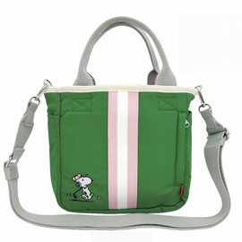 Route 8390 Snoopy Sporty Shoulder Bag, Small, IP Square, 2-Way Peanuts, 03 green
