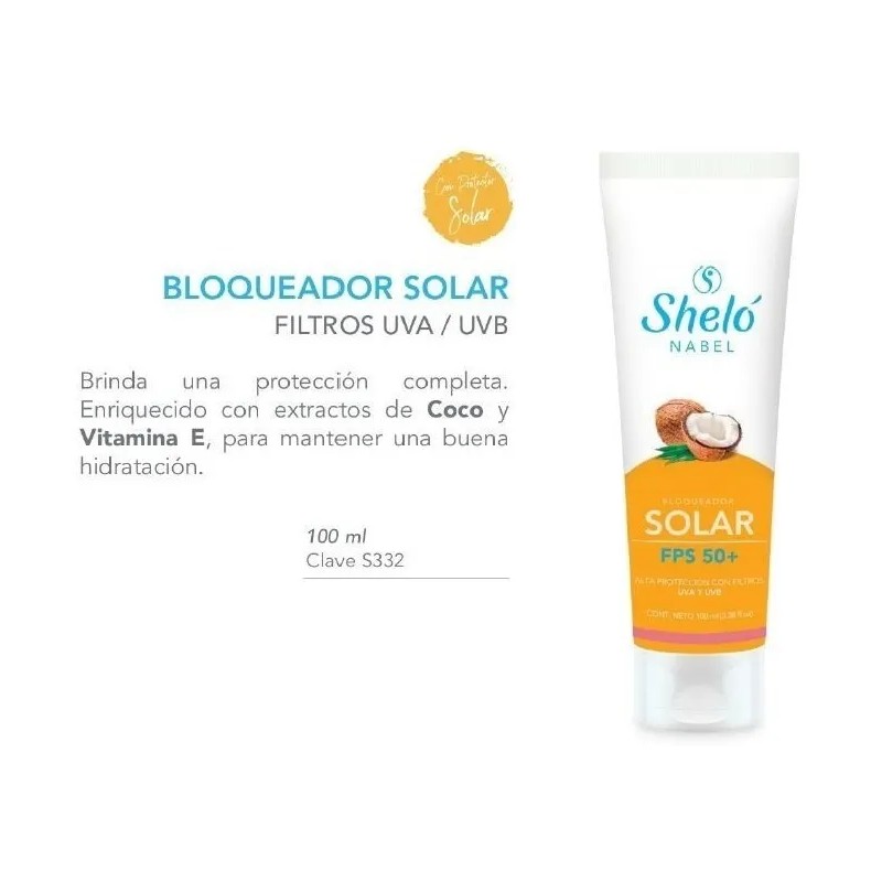 Kit Bloqueador Solar Fps50 Extracto Coco Filtro Uva Uvb