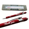 Engraved Thank You Ballpoint Pen Gift Set, Customisable, Laser Engraved,
