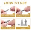 Souhgaue 4Pcs Handle ,Quick Release Lock Pin, Retractable Spring Plunger,
