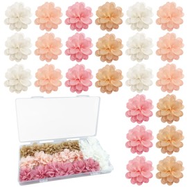 24 PCS Cute Colorful Flower Fridge Magnets Set Flower Refrigerator Decorative Magnets for Whiteboard Kitchen Refrigerator Office Decor