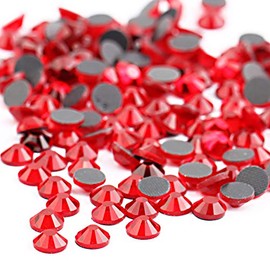 Crystal Hotfix Rhinestone,Machine Cut Stone 288pcs/pkg (Siam,SS30/6mm)