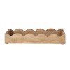 Creative Co-Op Mango Wood Scalloped Tray, Natural