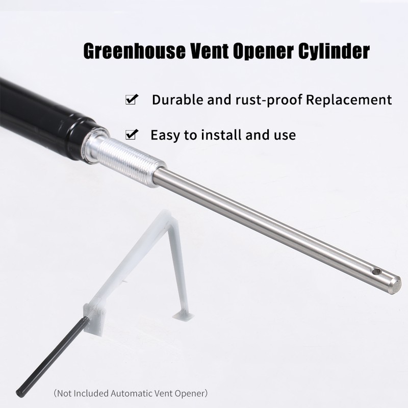 Automatic Vent Opener Cylinder Standard Stainless Steel Cylinder Greenhouse Windows