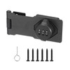 PATIKIL 4.5 Inch Cabinet Password Hasp Lock, 3-Digit Barn Door