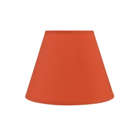 Aspen Creative 58782, Empire Uno Lamp Shade, Indian Red, 7" Top x 13" Bottom x 10" Slant Height, Slip UNO 33mm