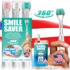 SMILE SAVER 360° * BRACES BRUSH * 3-Sided Toothbrush *