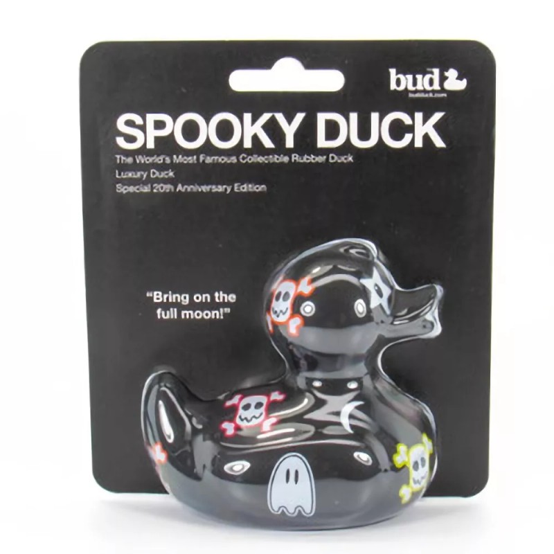 Bud Ducks Punk Goth Emo Black Rubber Ducky Large -