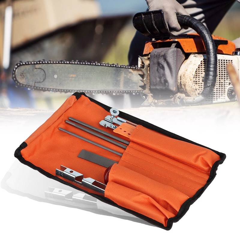 10Pcs Chain Saw Sharpening Kit Chainsaw File Tool Set Guide