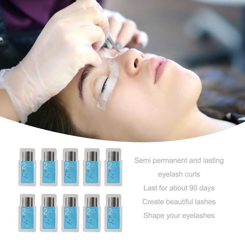 10pcs Lash Perming Fixation Agent Semi Permanent Skin Friendly Eyelash