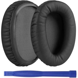 WH-CH710N Ear Pads, Replacement Earpads Ear Cushions Muffs Protein Leather Memory Foam Cover Repair Parts for Sony WH-CH700N WH-CH710N MDR-ZX770BN MDR-ZX780DC Headphones (Black)