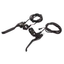 Haofy E Bike Brake Lever, 2 Pieces Sturdy 2 Wires Left & Amp; Right E Bike Electric Brake Lever Replacement Parts
