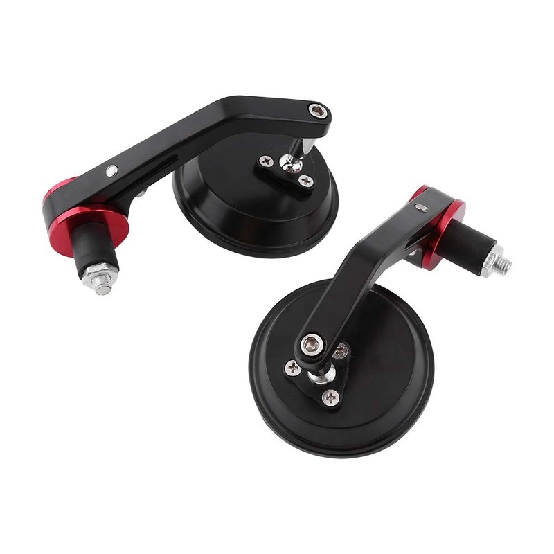 Motorcycle Rear view Mirrors,1 Pair Universal 7/8" Round Handlebar Bar