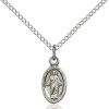 Bliss Sterling Silver Scapular Catholic Medal Pendant Necklace 18" Chain