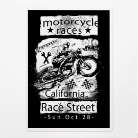 Decal Stickers of Motorcycle Races Premium Indoor (No Waterproof) Vinyl Decal Stickers for Laptop Phone Accessory Helmet Car Window Mug Tuber Cup Door Wall Decoration NVCVER3g2458bBL
