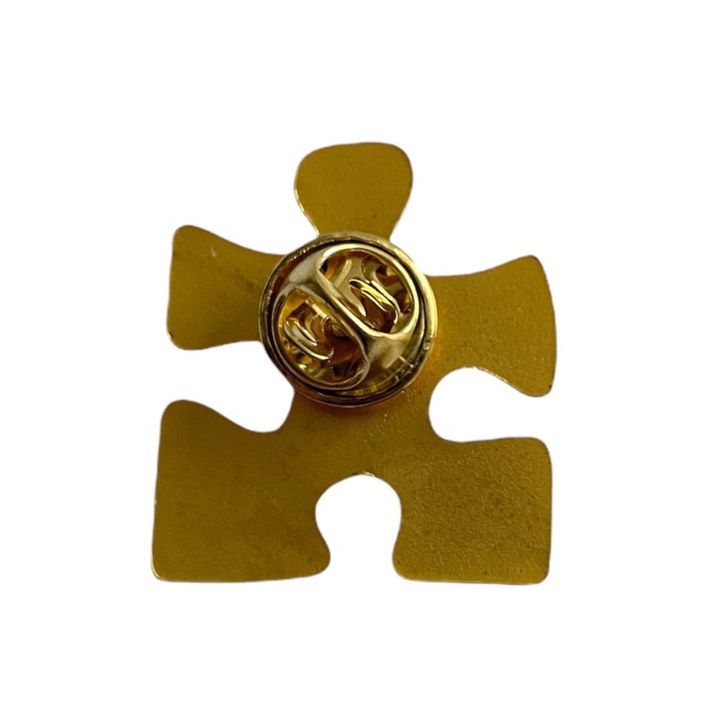Gold Autism Awareness Lapel Pin