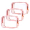 TSA Approved Clear Toiletry Bag, VASCHY 3 Pack Clear Makeup