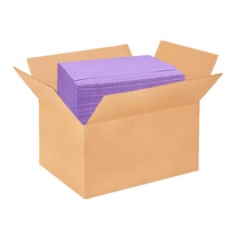 Dealmed Disposable 13.5" x 18" Dental Bibs, 2-Ply Tissue/Poly, Bulk Tattoo Bibs, Great for First Aid Kits and Medical Facilities (Purple, Case of 500)