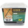 Deck Plus 48405 Wood Screws #10 x 3", Green, 5lb