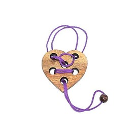 Heart Puzzle A Beautiful String Puzzle with Wooden Heart, Puzzle Wood, Gift Idea for Lovers, Puzzle, Wooden Puzzle, Puzzle Game, Puzzle Box, IQ Puzzle, Brain Taeser, Teen Puzzle