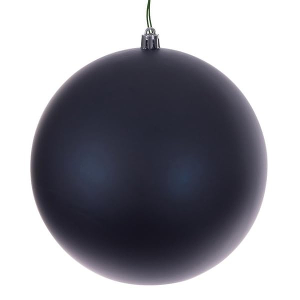 Vickerman 791295-10" Midnight Blue Matte Seamless Ball Christmas Tree Ornament