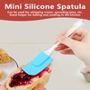 Tnkcter 6-Piece Mini Silicone Spatula Set, Small Heat-Resistant Rubber Spatulas