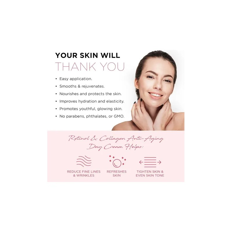 Azure Crema Facial Coreana Retinol Y Colágeno, 1.7 Oz (2)