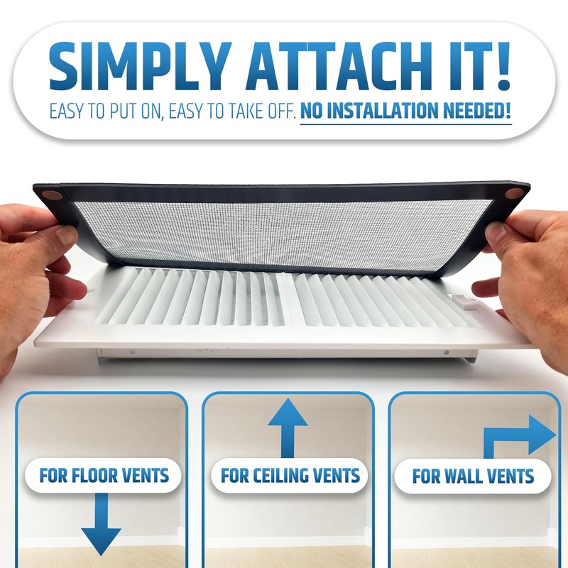 Powerful Magnetic Vent Screen Mesh Covers (3-Pack) That Will Never