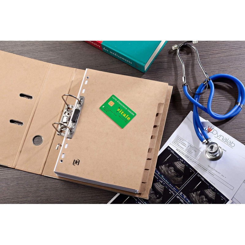 Oxford Touareg A4 Index Recycled Cardboard 12 Tabs Beige