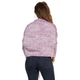 Sakkas Two Tone Vintage Jacquard Paisley Pashmina Shawl Wrap Scarf Stole - Lavender/Purple paisley