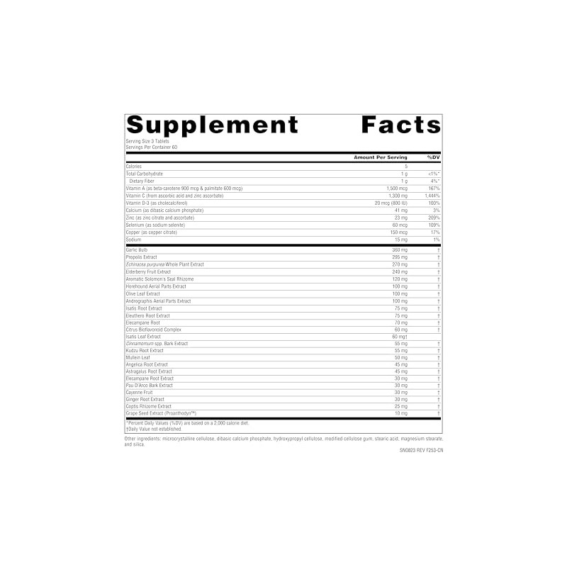 Source Naturals Wellness Formula Bio-Aligned Vitamins & Herbal Defense -