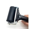 2.4 Inch Rubber Brayer Roller Printmaking Brayers, Braided Rolle, Black