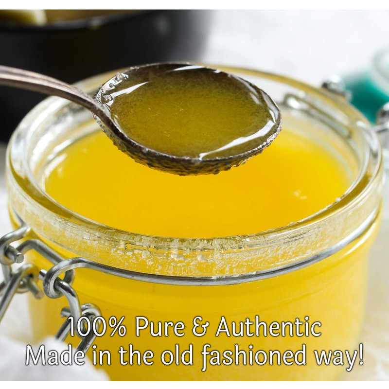 Organic Grass Fed Ghee 16 Ounce - Mantra Infused, Traditional