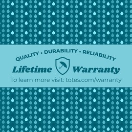 totes Titan Compact Travel Umbrella, Windproof, Waterproof, Auto Open/Close