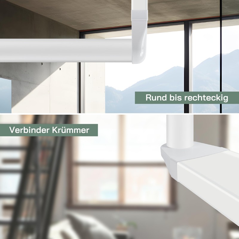 Vent Systems 204 x 60 mm Rectangular 90° Angle Duct