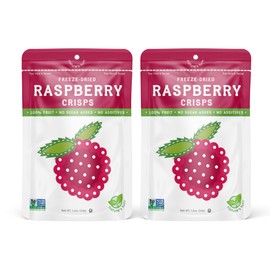 Nature’s Turn Freeze-Dried Fruit Snacks, Raspberry Crisps, Pack of 2 (1.2 oz Each)