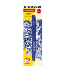 Eberhard Faber 582181 Erasable Gel Pen with Soft Touch Blue / Colourful