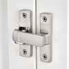 Wocoe 3 Packs Silvery 90/180 Degree Barn Door Lock ，Premium
