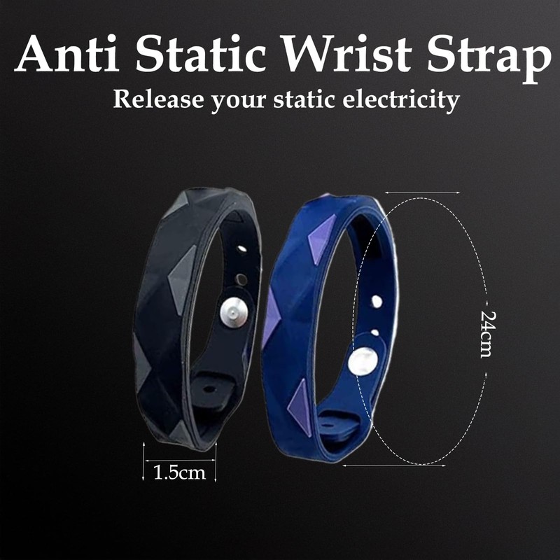 Easkite Anti Static Wrist Strap,Adjustable Anti Static Wristband Improve Sleep,Balance