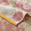 YiLUOMO Hand Towel Soft All-Over Flora Print 100% Cotton Muslin
