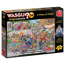 Jumbo, Wasgij, Retro Original 34 - A Piece of Pride, Unique Collectable Jigsaw Puzzles for Adults, 1,000 Piece
