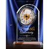 Sttokilly 60th Wedding Anniversary K9 Crystal Quartz Clock,60 Years of