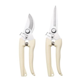 LannuMet 2 Pack Garden Shears Straight Blade Garden Scissors Bypass Pruner Garden Shears for Florist,Fruits Picking,Trimming Plants