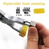 Stitching Hole Punch BUTUZE,4mm Silent Leather Hand Pliers with Leather