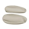 Zieichy 2Pcs Replacement Seat Armrest Cover Shale Light Tan Microfiber