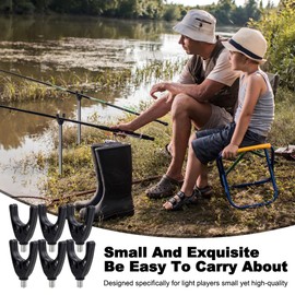 BNGXR Fishing Rod Rests, Pack of 6 U-Shape Butt Grip Rod Rest Flexible Fishing Rod Rests Durable Rod Rest Holder Fishing Rod Rest for All Rod Holders and Bench Stick