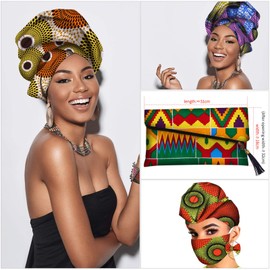 Boao African Fabric Fat Quarters Ankara Wax Print, Cotton Quilting Fabric for Sewing Face Protectors, Crafting Projects, 6 Pieces 19.5 x 15.7 Inch/ 50 x 40 cm
