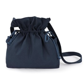 PROCOS Medieval Drawstring Bag Canvas Shoulder Bag Waist Pouch Costume Accessories Coins Purse with Side Pakets Festival LARP (Blue)