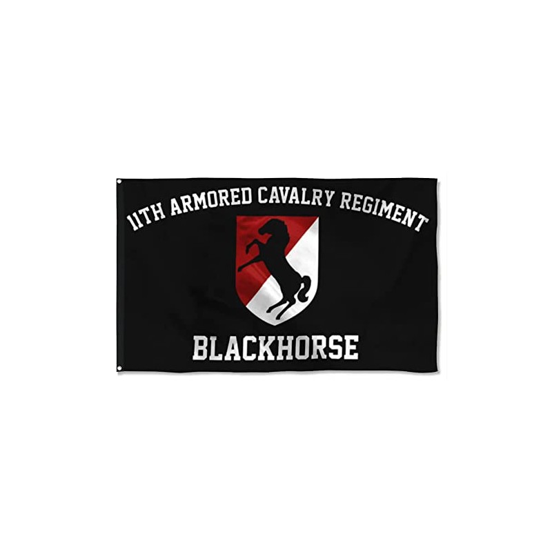 Fyon 11th Armored Calvary Regiment Flag 3x5Feet Blackhorse Flag Banner